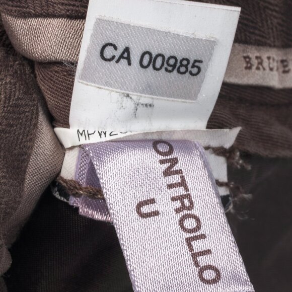 Brunello Cucinelli Brown Velvet Slim-Fit Pants - Picture 14 of 14